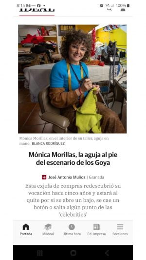 La aguja al pie de los Goya. Monica Morillas, Monae
