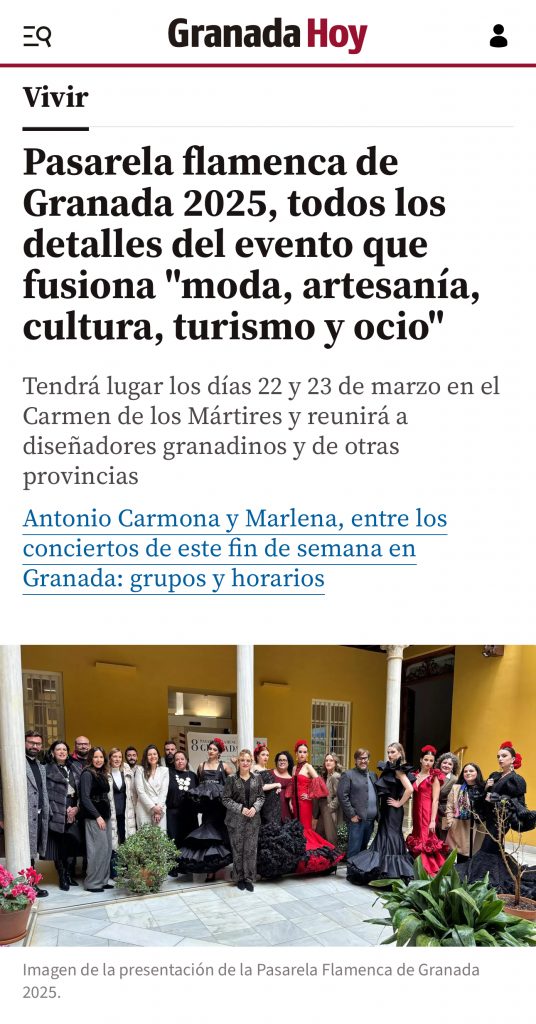 Pasarela flamenca de Granada 2025